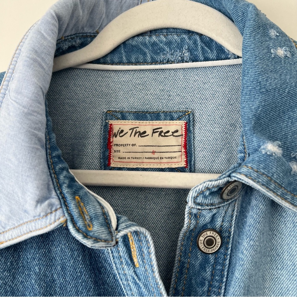 We the Free Mountain Roads Shirt (denim jacket) - Picture 7 of 8